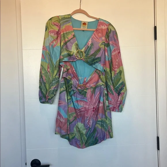 Farm Rio Beach Vibe Mini Dress M - Picture 5 of 9